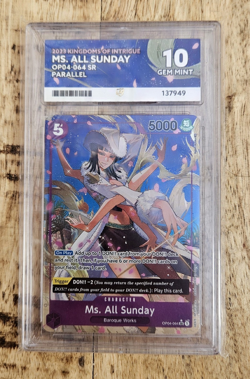 Ms. All Sunday OP04-064 SR Parallel 2023 Kingdoms of Intrigue One Piece (ACE 10) - Image 1