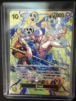 Bandai ONE PIECE Card Game Enel EB02-052 SP Special Sky Island Alt Art Foil EN - Image 1
