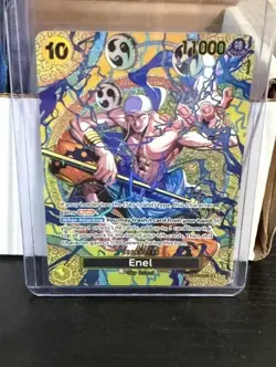 Bandai ONE PIECE Card Game Enel EB02-052 SP Special Sky Island Alt Art Foil EN - Image 2