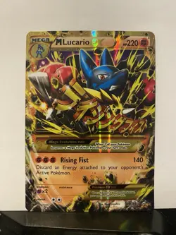 M Lucario EX 113/111 Secret Rare Pokemon Card XY Furious Fists Pokemon TCG LP/MP - Image 1