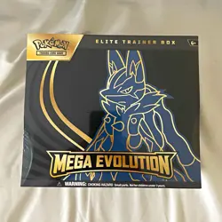 Pokemon TCG Mega Evolution Elite Trainer Box Booster Promo 90 Cards 2024 - Image 1