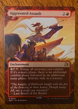 Aggravated Assault Wilds of Eldraine: Enchanting Tales Regular - Image 1