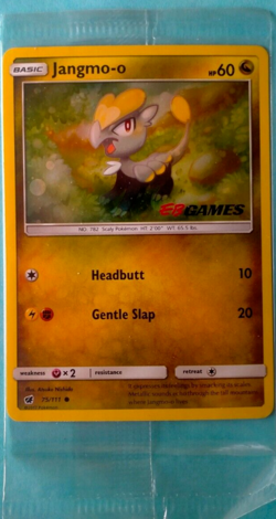 Jangmo-o - 75/111 - Holo EB Games Stamped - Sealed Promo - Pokemon Card - Image 1