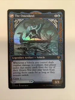 MTG KHM: Cosima, God of the Voyage The Omenkeel Kaldheim Extended Art Foil 303 - Image 2