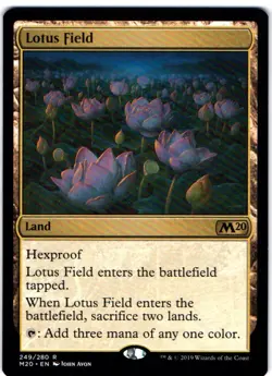 LOTUS FIELD 249 MAGIC: THE GATHERING CORE SET 2020 (M20) RARE ENGLISH NEAR MINT - Image 1