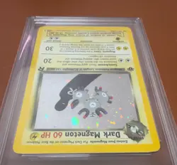 Dark Magneton 1st Edition 11/82 Team Rocket Pokemon Card Get Graded 7 Excellent - Image 4