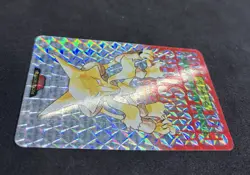 Pokemon 1996 Alakazam #065 Red Prism Holo Bandai Carddass Part 1 Japanese - NM+ - Image 3