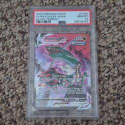 Pokemon Rayquaza VMAX TG20/TG30 Silver Tempest Full Art Holo PSA 10 - Image 1
