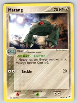 Metang 44/101 Uncommon Hidden Legends Pokemon Lightly Played - Image 1