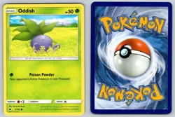 Oddish 4/147 Common Burning Shadows Pokemon Moderately Played - Image 3
