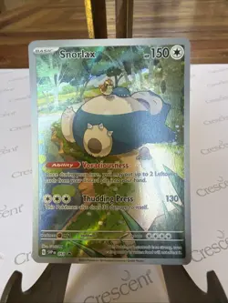 Pokemon 151 Snorlax SVP 051 Black Star ETB Promo Full Art Holo - Image 2
