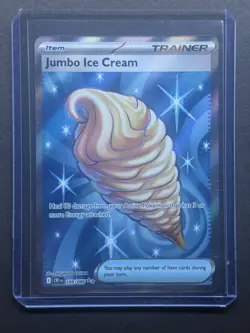 Pokemon TCG Trainer Hilda Full Art Rare Holo Jumbo Ice Cream - Image 1