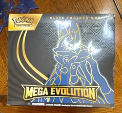 Pokemon TCG Mega Evolution Elite Trainer Box Lucario Riolu English 2025 - Image 1