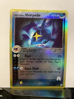 Pokemon TCG Sharpedo 5/95 Reverse Holo EX Team Magma vs. Team Aqua 2004 - LP - Image 1