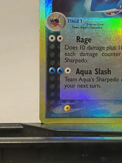 Pokemon TCG Sharpedo 5/95 Reverse Holo EX Team Magma vs. Team Aqua 2004 - LP - Image 5