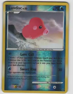 Luvdisc Rare Platinum 35/127 Reverse Holo Near Mint Pokemon - Image 1