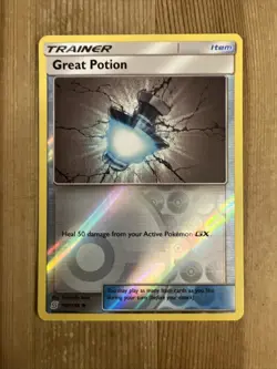 Pokemon TCG Great Potion Unified Minds 198/236 Reverse Holo Uncommon NM - Image 1