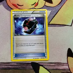 Battle Compressor Team Flare Gear 92/119 Uncommon Phantom Forces Pokemon LP - Image 1
