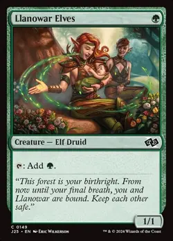 Llanowar Elves x1 1x Foundations Jumpstart J25 NM MTG - Image 1