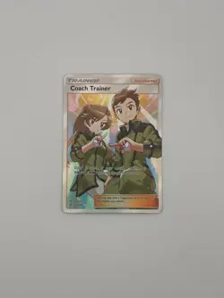 Coach Trainer 233/236 Full Art Holo Pokemon TCG Unified Minds NM - Image 1