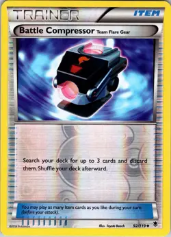 Battle Compressor Team Flare Gear 92/119 Phantom Forces Reverse Holo NM-LP - Image 1