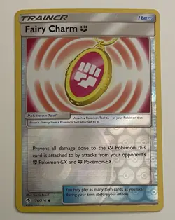 Fairy Charm Fighting 176/214 Pokemon TCG SM Lost Thunder Reverse Holo LP - Image 1