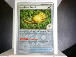 Antique Root Fossil 130/142 Common Stellar Crown Pokemon Reverse Holo Near Mint - Image 1