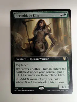 MTG - Heronblade Elite - R - MIC - Ext Art - 64 - Image 1