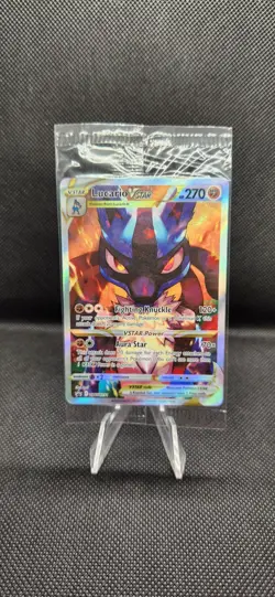 Lucario VSTAR SWSH291 Crown Zenith ETB Full Art Promo Pokemon New Factory Sealed - Image 1