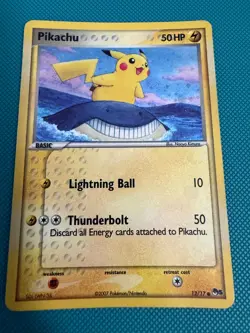 Pikachu - 12/17 - Pop Series 5 Holo - Inverted Back Error - Pokemon TCG - LP/MP - Image 1