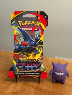 Sleeved Booster Pack - Pokemon TCG: ME02: Phantasmal Flames - Mega Heracross ex - Image 1