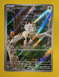 Pokemon TCG Phantasmal Flames Meowth #106/094 Illustration Rare | NM * Small Dmg - Image 2