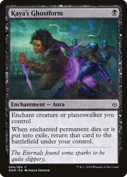 MTG 1x Kaya's Ghostform War of the Spark FOIL - Image 1