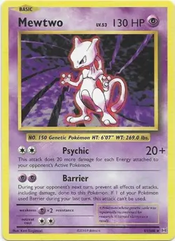 Mewtwo 51/108 Rare Evolutions Pokemon Near Mint - Image 1