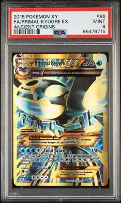 The Pokemon Company Primal Kyogre EX 96/98 Full Art Holo PSA 9 2015 - Image 1