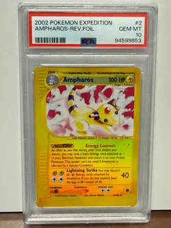 2002 Pokemon Expedition Ampharos - Rev. Foil 2/165 - Image 1