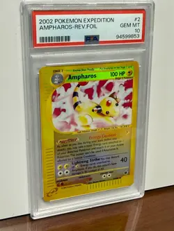 2002 Pokemon Expedition Ampharos - Rev. Foil 2/165 - Image 3