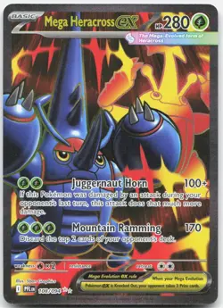 Mega Heracross ex 108/094 Ultra Rare Phantasmal Flames Pokemon Holo Near Mint - Image 1