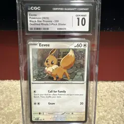 Pokemon TCG Black Star Promo Eevee 200 Holo CGC 10 EN 2025 Age 6+ - Image 1