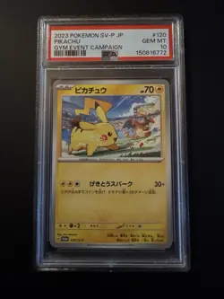 PSA 10 Pikachu 120/SV-P Gym Event Campaign Sv-p Promo Pokemon Japanese - Image 1