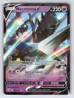 Necrozma V 063/163 Holo V Rare Battle Styles Pokemon Lightly Played - Image 1