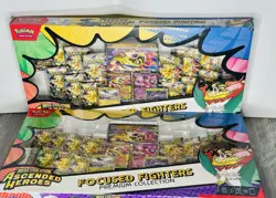Set of Two Pokemon Ascended Heroes Focused Fighters Premium Collection 28 Packs - Image 5