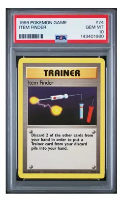 PSA 10 1999 POKEMON GAME ITEM FINDER 74 - Image 1