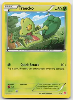 Treecko 7/30 XY Trainer Kit Latias Latios Pokemon NM - Image 1