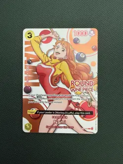 Nami One Piece x Round 1 USA English Promo Card ST29-008 - NM - Image 1