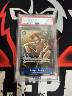 2026 ONE PIECE PROMOS TIN PACK SET VOL.2 #074 PORTGAS D. ACE PSA 10 ENGLISH - Image 1