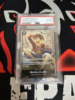 2026 One Piece EN Monkey.D.Luffy Tin Pack Set Vol. 2 P-075 PSA 10 Gem Mint - Image 1