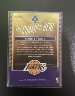 2017-18 Panini Donruss Optic - The Champ Is Here Kobe Bryant #6 - Image 2