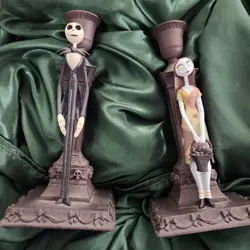 Nightmare Before Christmas Disney Store Excl Jack & Sally Candlestick Holder - Image 2