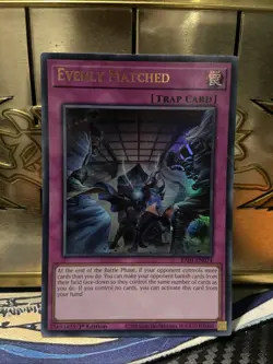 Yugioh - Evenly Matched - RA01-EN074 - Ultra Rare - 1st Edition - (LP) - Image 1
